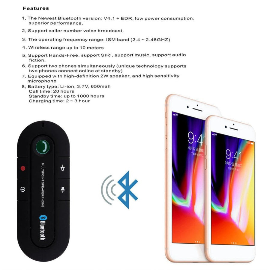 Bluetooth Handsfree Car Speakerphone - Image 4