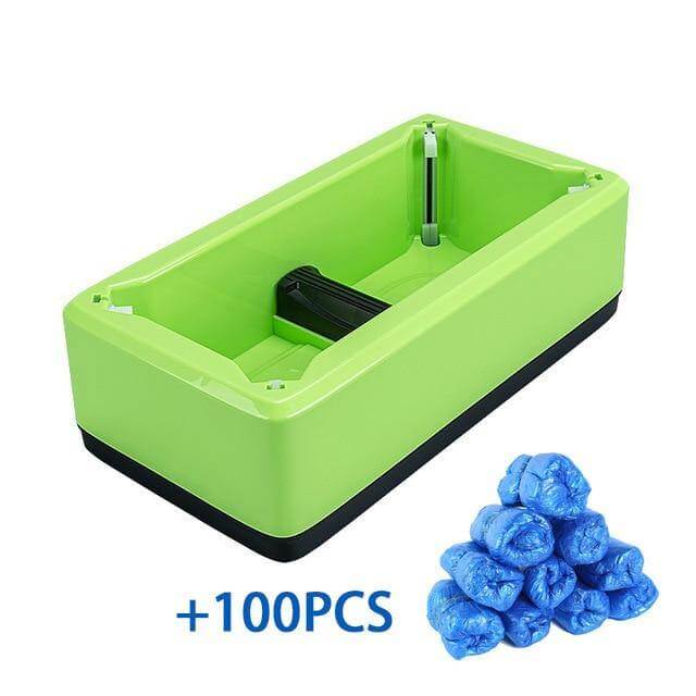 Portable Hand-Free Disposable Shoe Cover Box