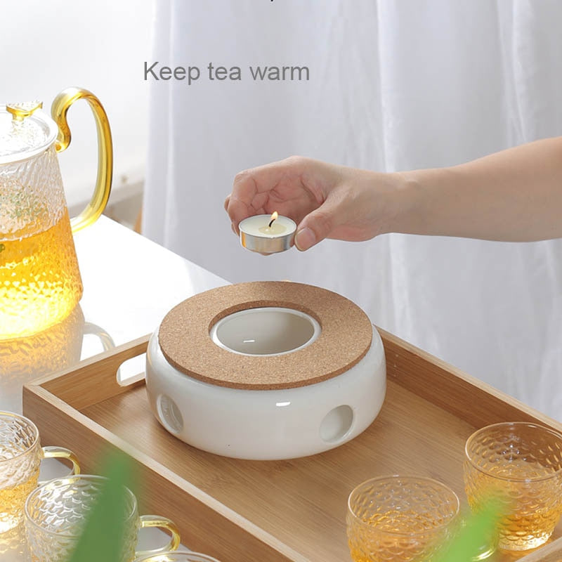 Mini Portable Ceramic Candle Teapot Warmer - Image 11