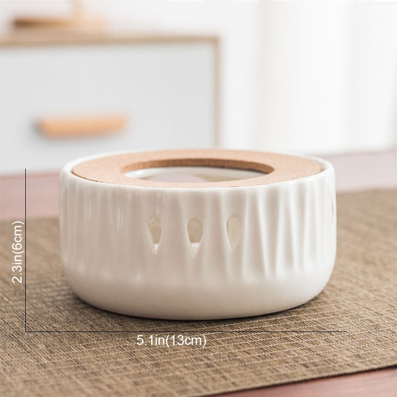 Mini Portable Ceramic Candle Teapot Warmer - Image 10