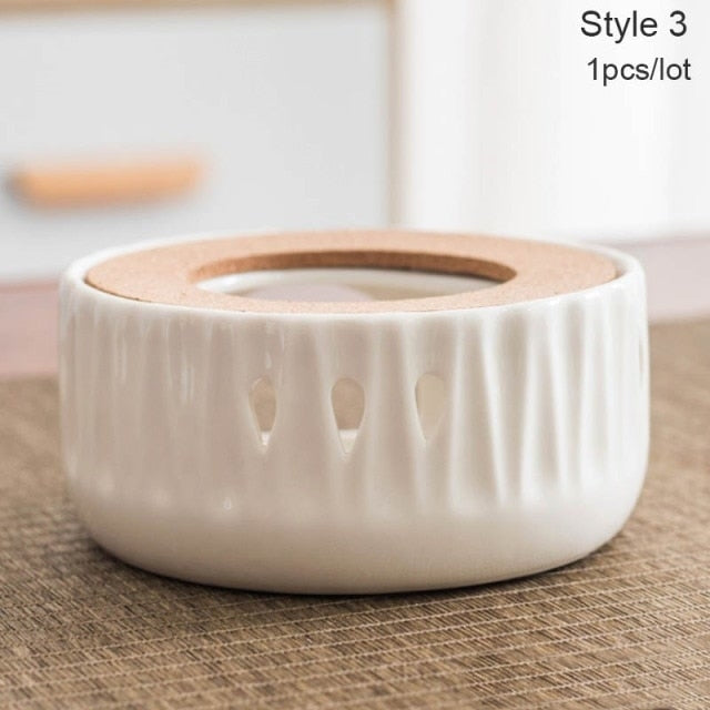 Mini Portable Ceramic Candle Teapot Warmer - Image 13
