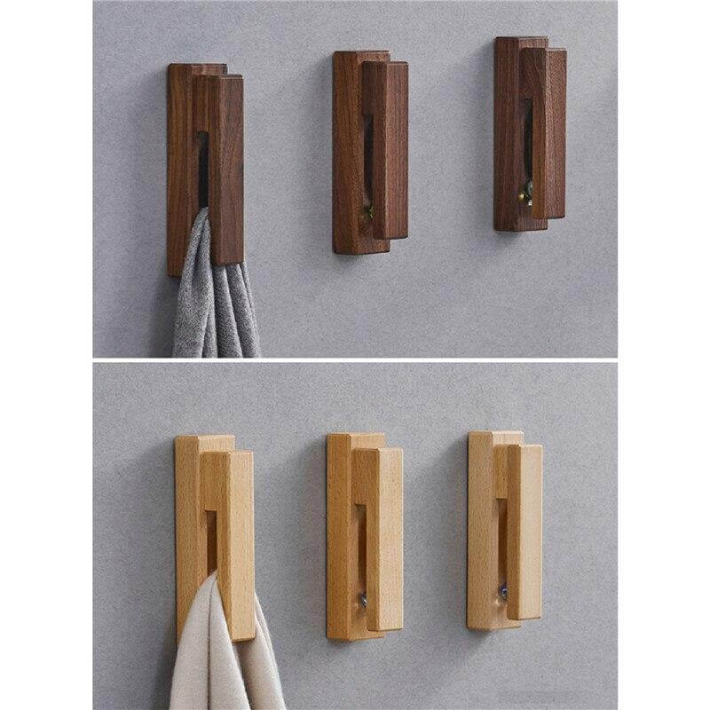 Wooden Towel Holder Hooks - Image 1