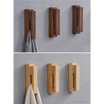 Wooden Towel Holder Hooks - MaviGadget