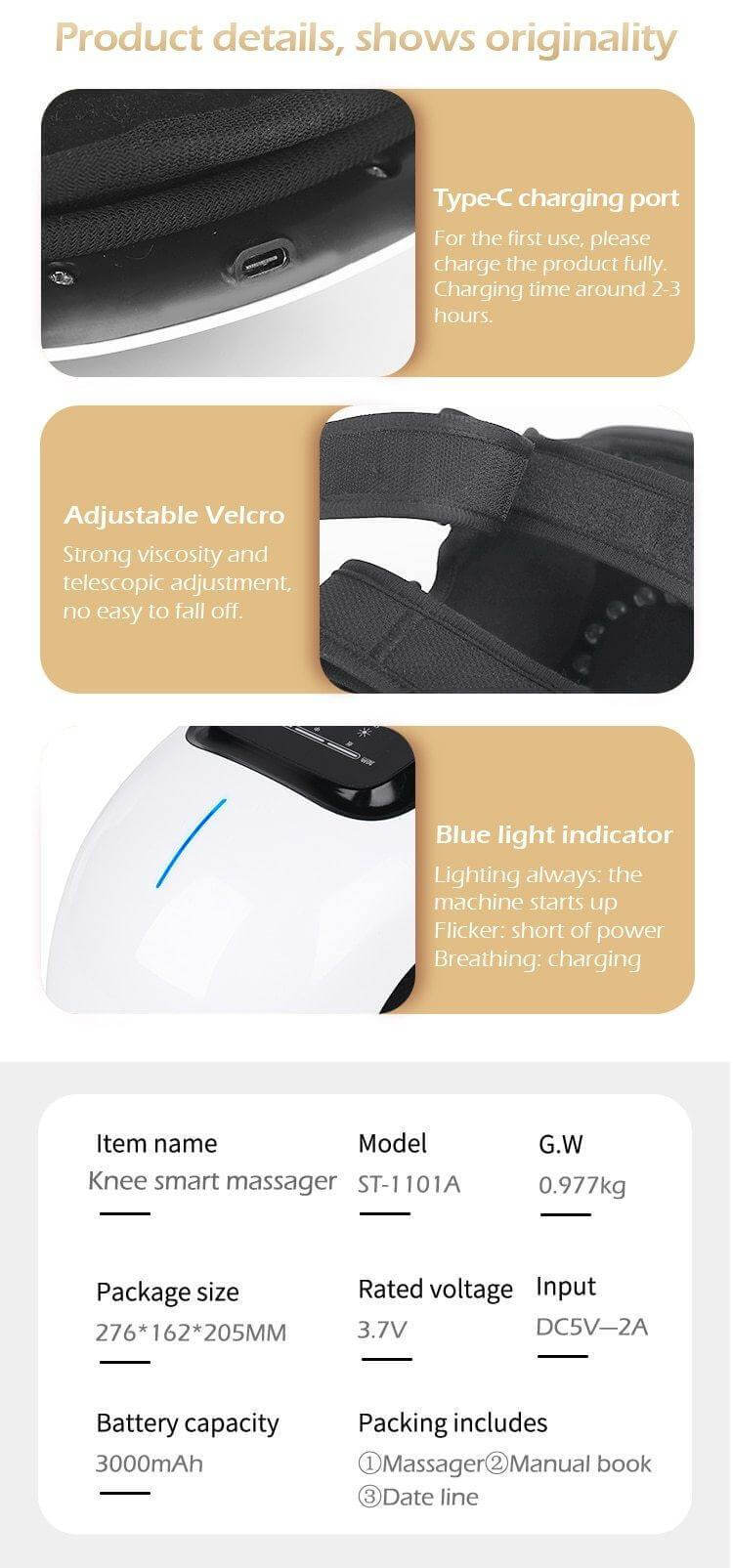 Wireless Electric Knee Massager - Image 1