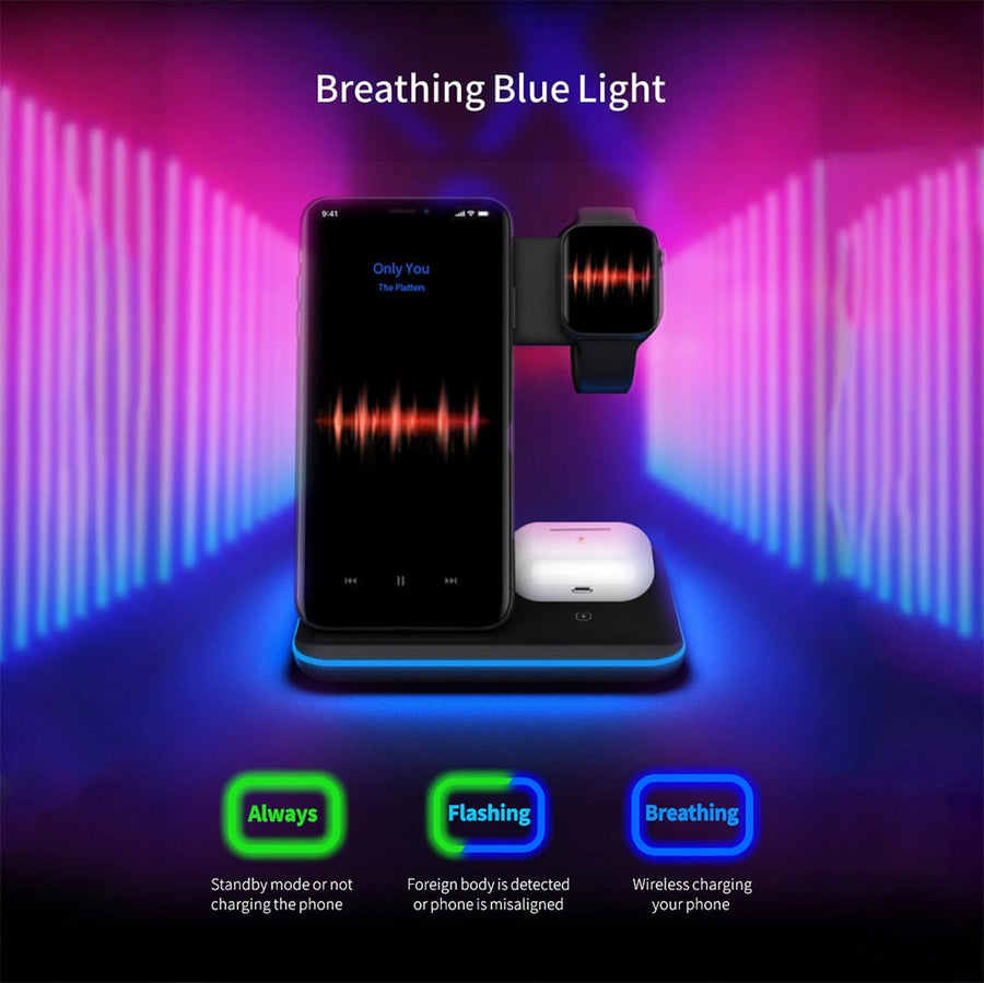 3in1 Wireless Apple Fast Charging Dock - Image 2