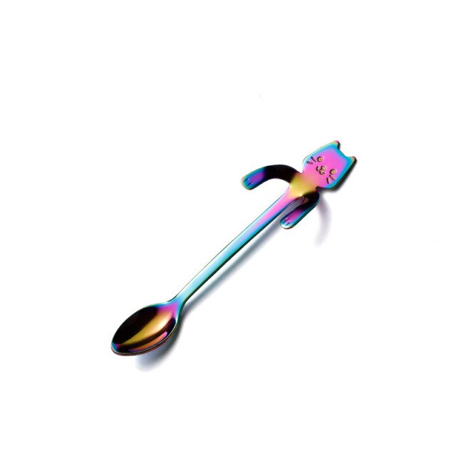 Cute Cat Long Handle Tea Spoon - Image 15