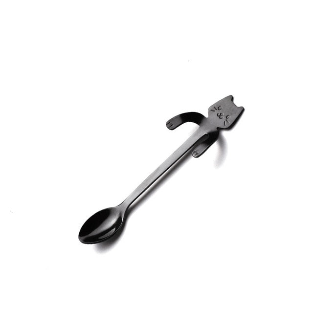 Cute Cat Long Handle Tea Spoon - Image 16