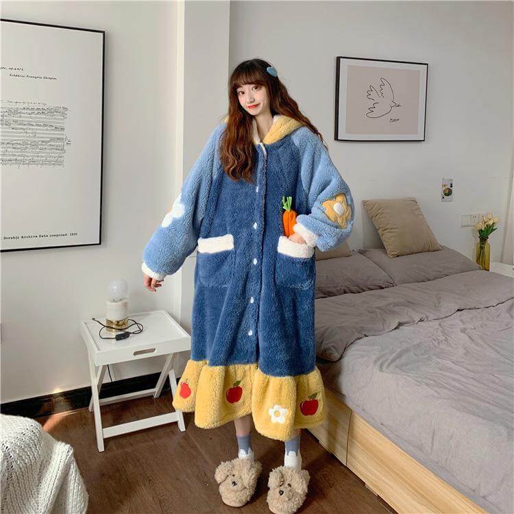 Colorful Princess Hooded Sleepwear for Women - Image 4