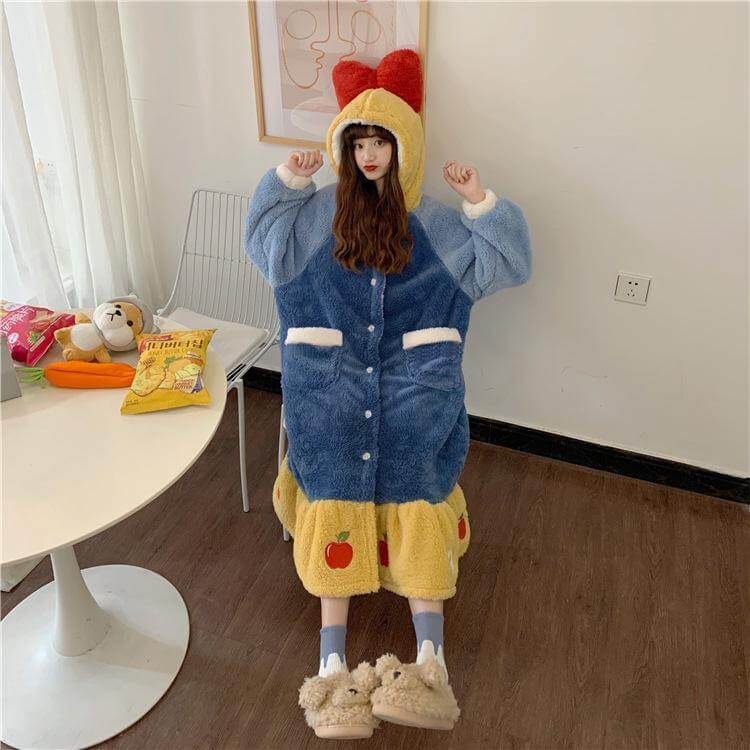 Colorful Princess Hooded Sleepwear for Women