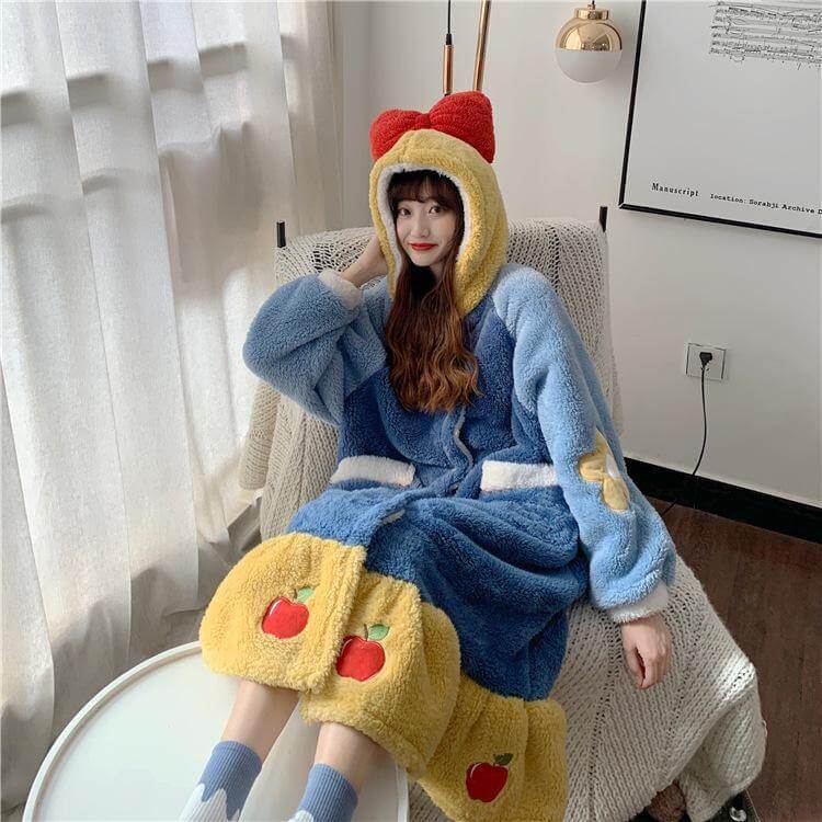 Colorful Princess Hooded Sleepwear for Women - Image 5