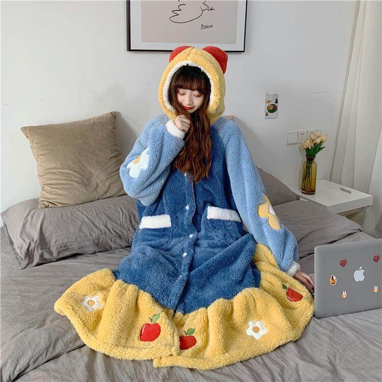 Colorful Princess Hooded Sleepwear for Women - Image 7