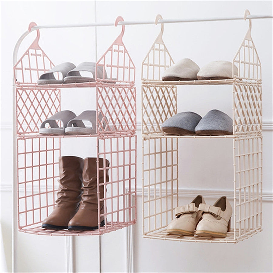 Foldable Wardrobe Multilayer Storage Rack - Image 6