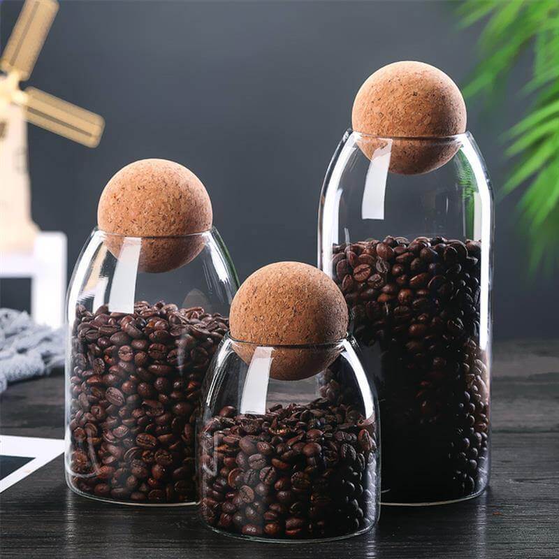 Creative Glass Cork Storage Jar - Image 0