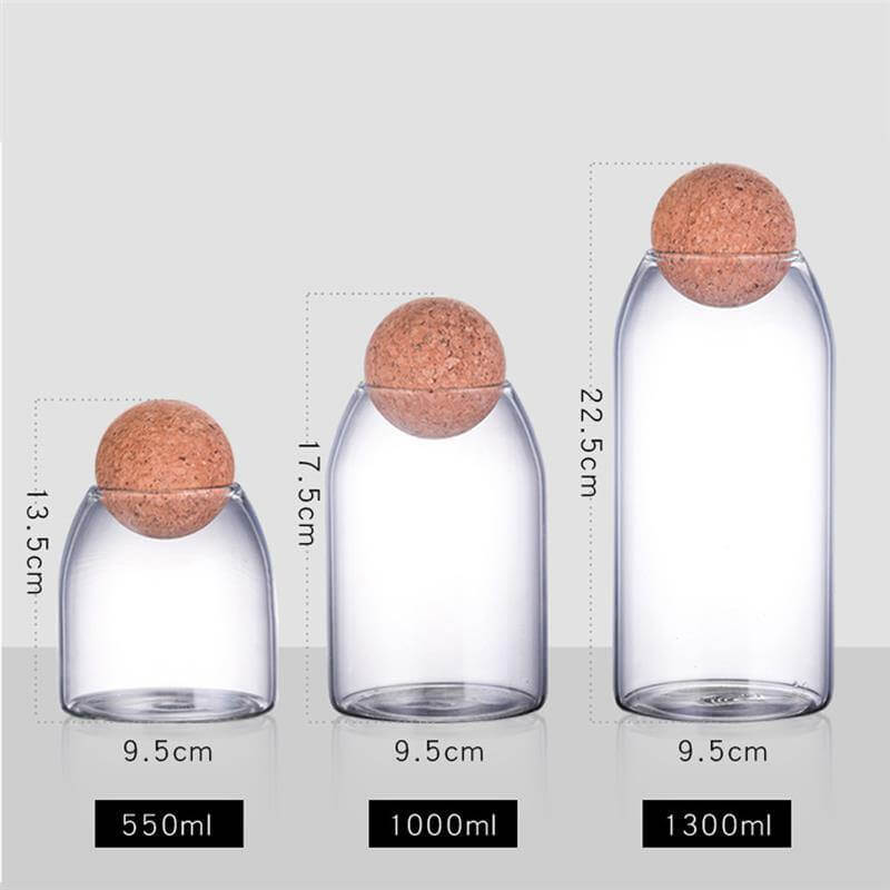 Creative Glass Cork Storage Jar - Image 5