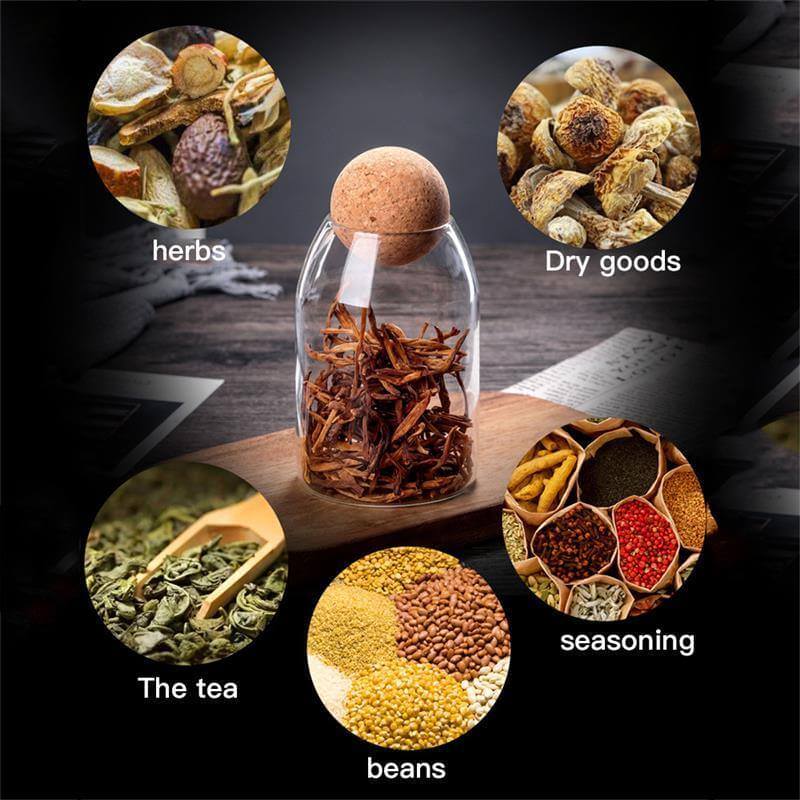 Creative Glass Cork Storage Jar - Image 7