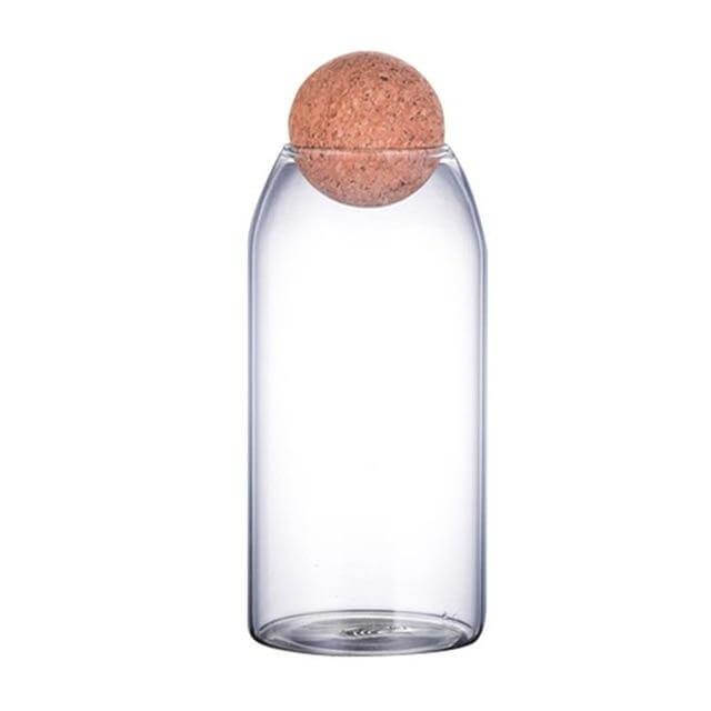 Creative Glass Cork Storage Jar - MaviGadget