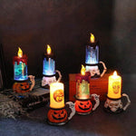 3D Pumpkin Skeleton Halloween Candle Lights