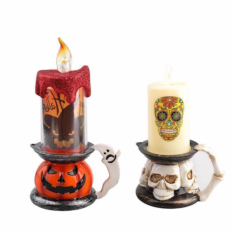 3D Pumpkin Skeleton Halloween Candle Lights - Image 6