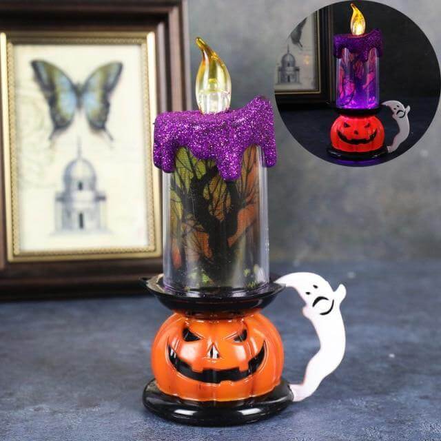 3D Pumpkin Skeleton Halloween Candle Lights - Image 4