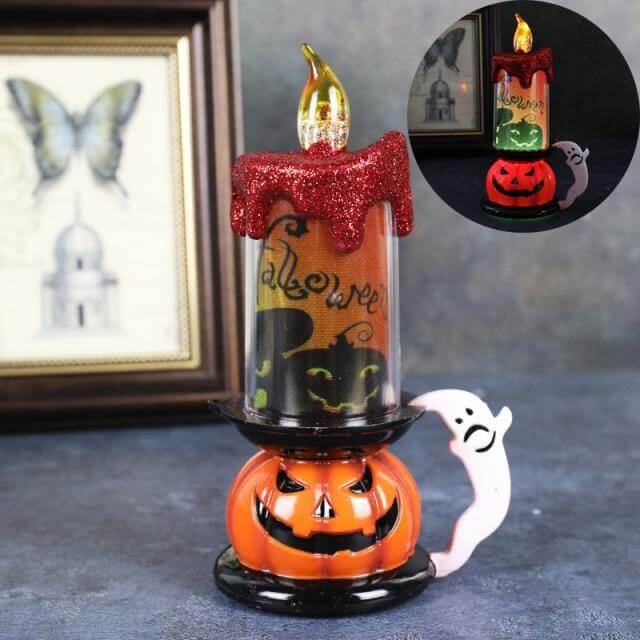3D Pumpkin Skeleton Halloween Candle Lights - Image 7