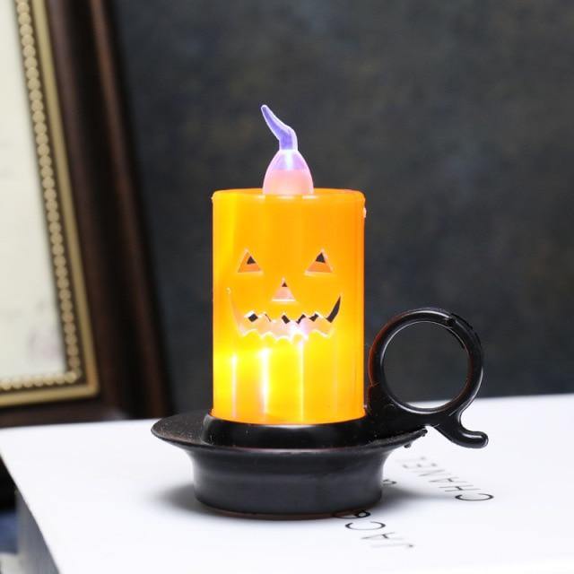 3D Pumpkin Skeleton Halloween Candle Lights - Image 11