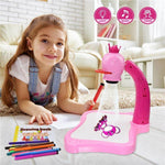 Educational Kids Art Drawing Projector Table