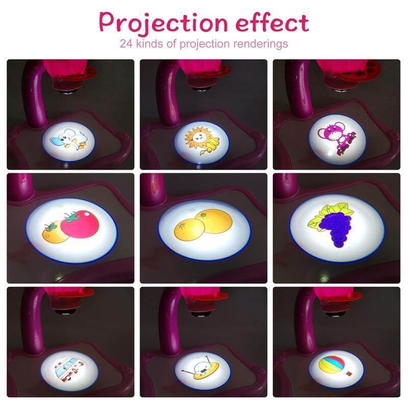 Educational Kids Art Drawing Projector Table - Image 7