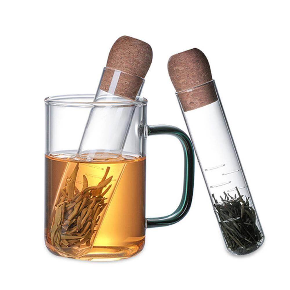 Creative Pipe Glass Tea Infuser