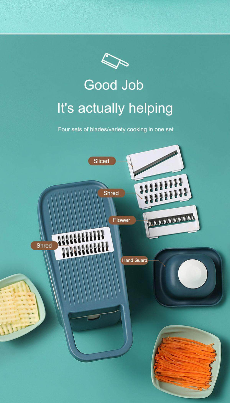 Multifunctional Pastel Vegetable Cutter - Image 8