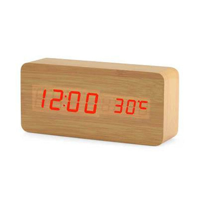 Nordic Digital Led Voice Control Alarm Clock - Image 5