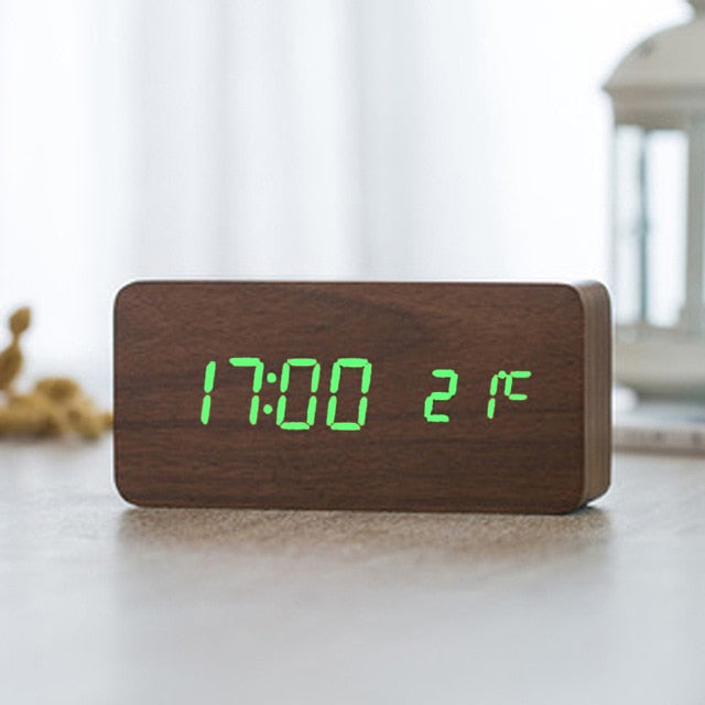 Nordic Digital Led Voice Control Alarm Clock - Image 21