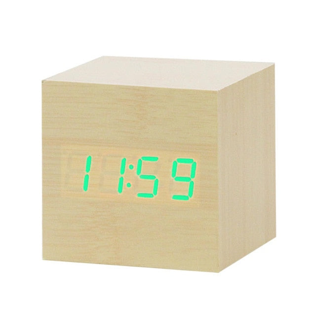 Nordic Digital Led Voice Control Alarm Clock