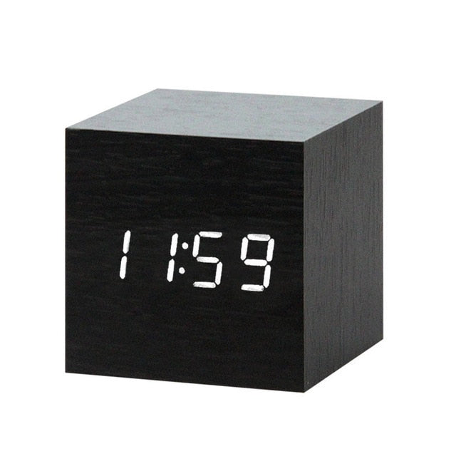 Nordic Digital Led Voice Control Alarm Clock