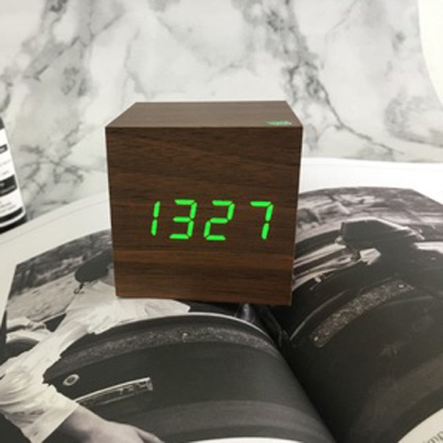 Nordic Digital Led Voice Control Alarm Clock - Image 6