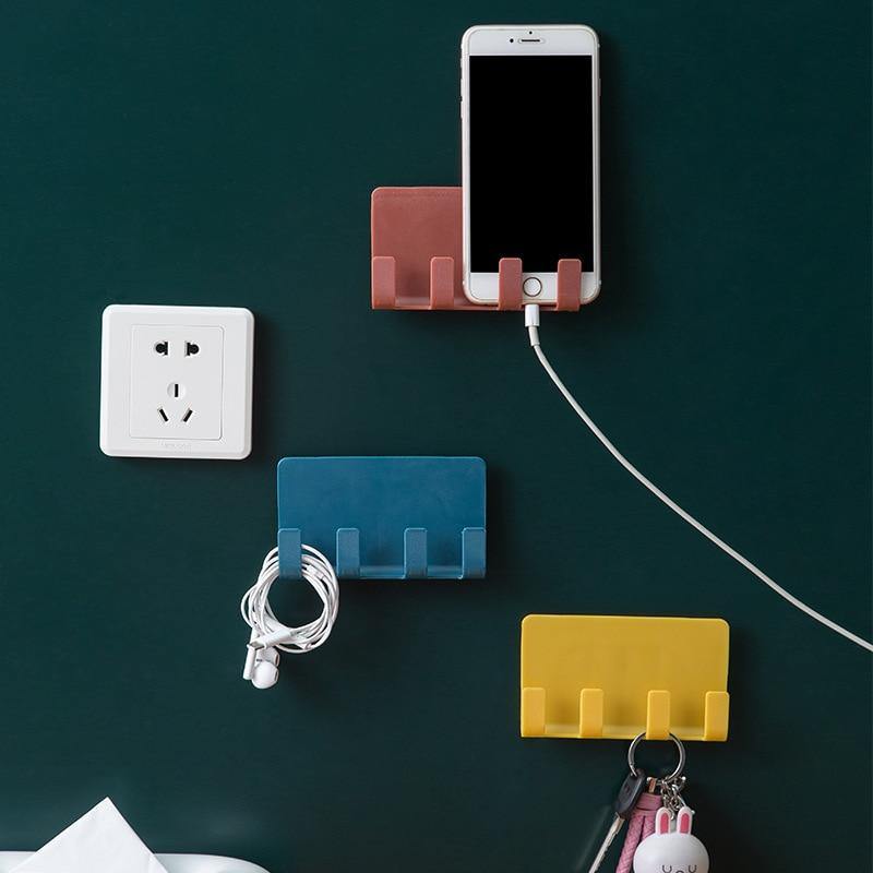 Colored Handy Pastel Cable Organizer and Phone Holder - Image 0