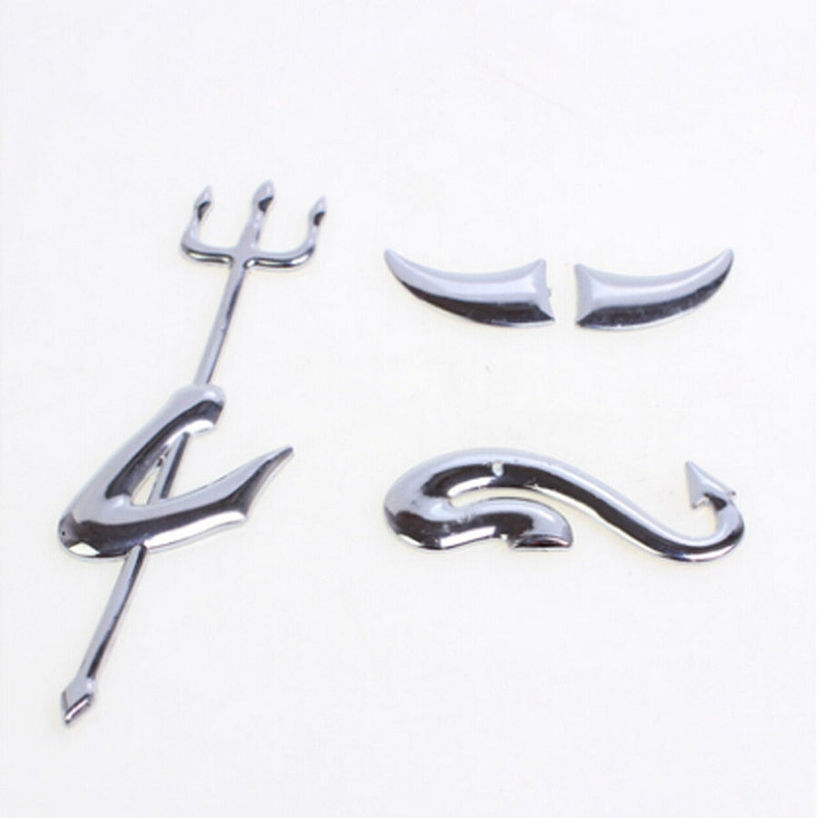 3D Funny Little Devil Demon Horns Sticker for Cars - Image 2