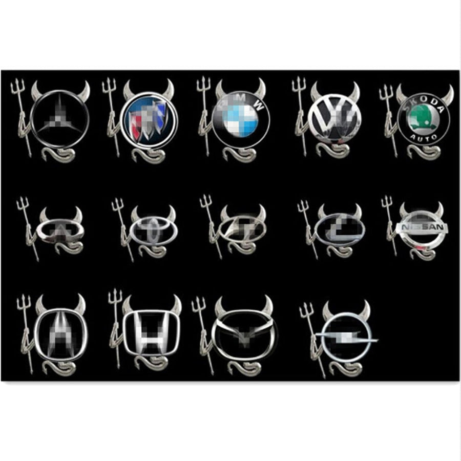 3D Funny Little Devil Demon Horns Sticker for Cars - Image 7
