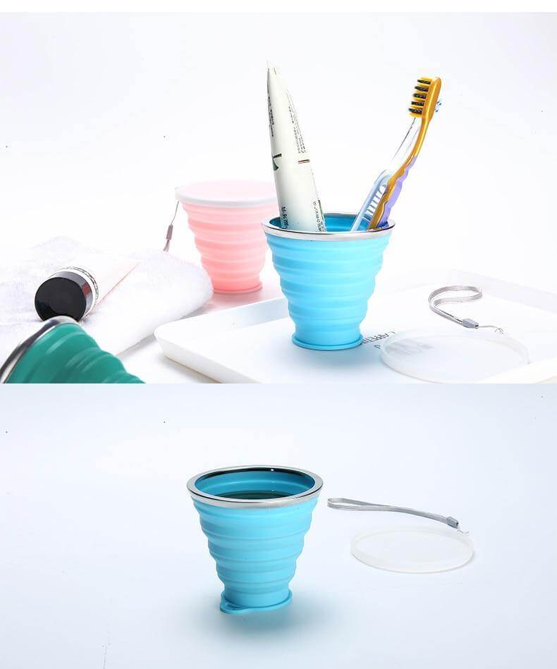 Foldable Easy Silicone Travel Mug - Image 5