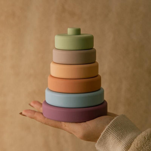 Baby Silicone Construction Stacking Smart Block Game - Image 0