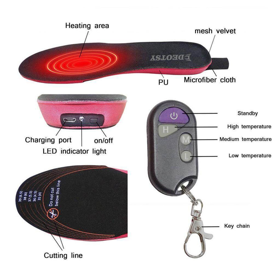 Smart USB Remote Control Foot Heater Pad - Image 6