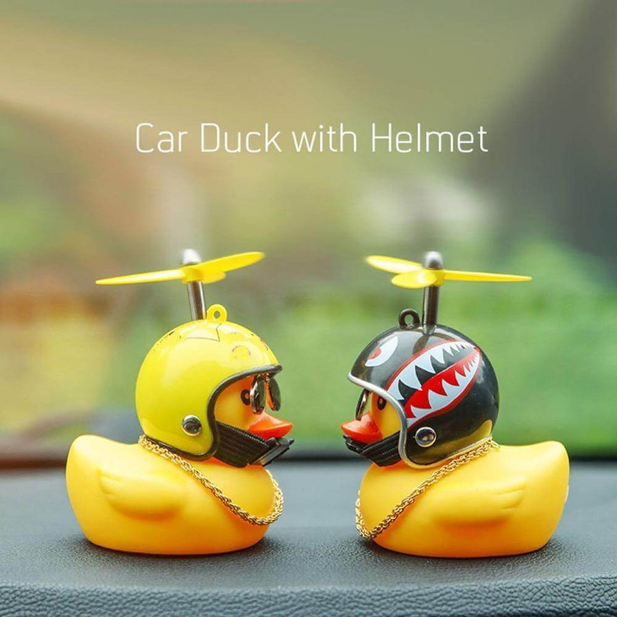 3pcs Mission Serious Car Duck with Helmet - Image 2