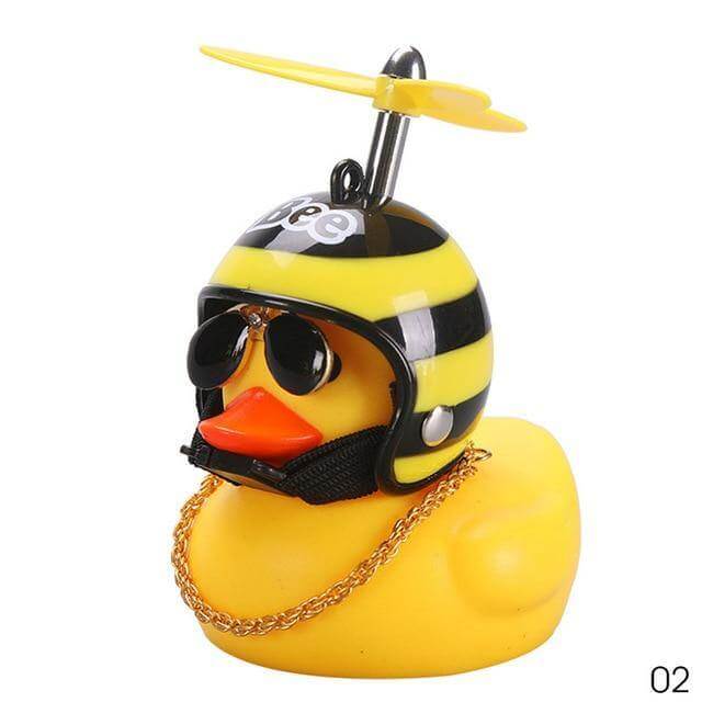 3pcs Mission Serious Car Duck with Helmet