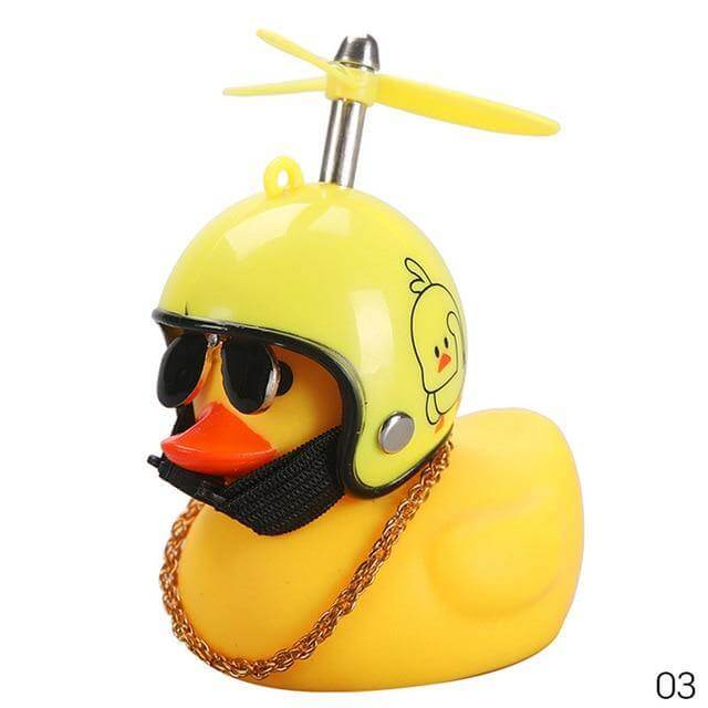 3pcs Mission Serious Car Duck with Helmet - Image 3