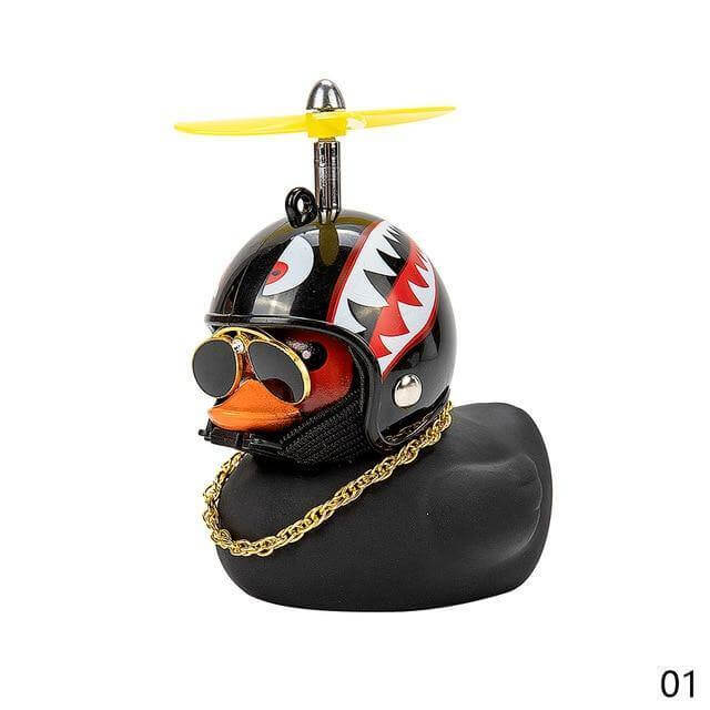 3pcs Mission Serious Car Duck with Helmet