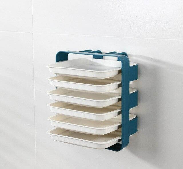 Wall-Mounted Space Saving Kitchen Organizer