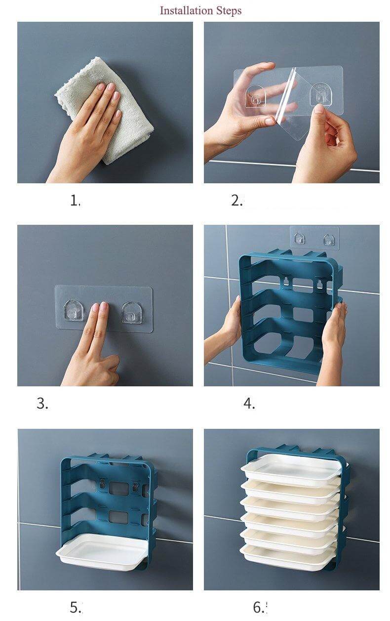 Wall-Mounted Space Saving Kitchen Organizer - Image 6