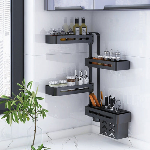 Multi-layer Punch Free Rotating Kitchen Rack - Image 0
