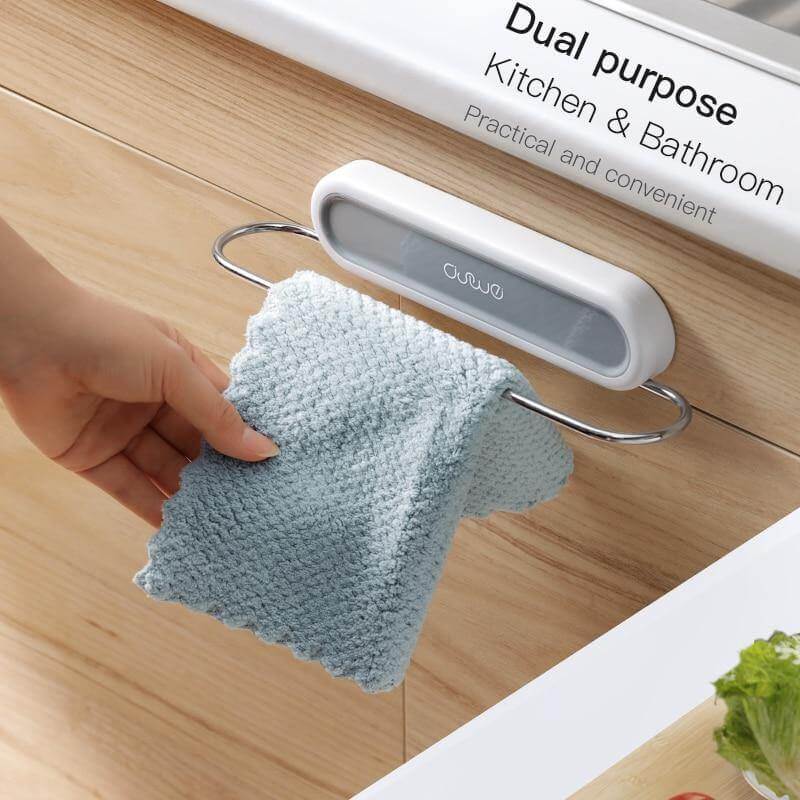 Stainless Steel Wall-Mounted Foldable Towel Hanger - MaviGadget