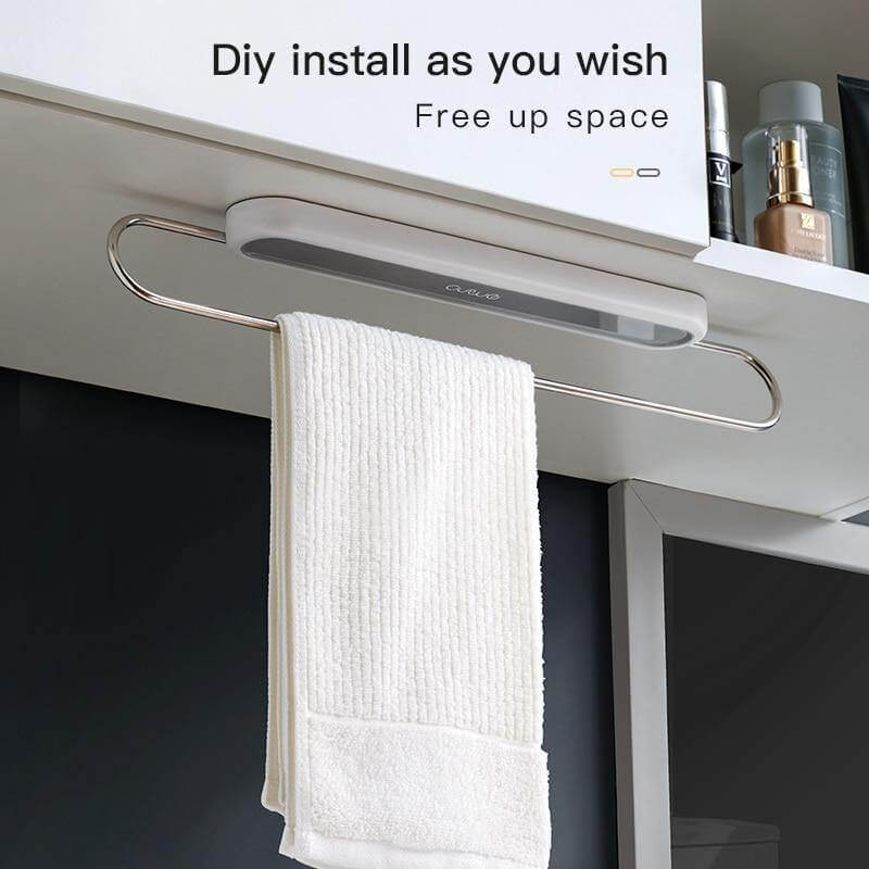 Stainless Steel Wall-Mounted Foldable Towel Hanger - MaviGadget