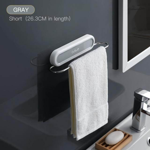 Stainless Steel Wall-Mounted Foldable Towel Hanger - MaviGadget